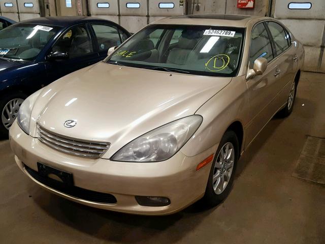 JTHBF30G920077859 - 2002 LEXUS ES 300 GOLD photo 2