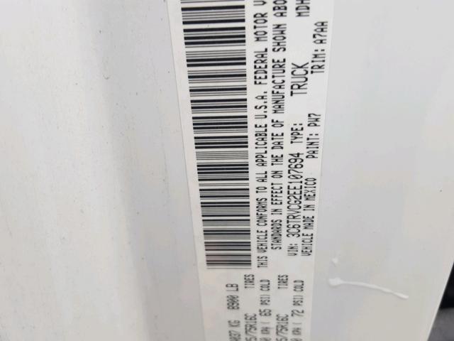 3C6TRVCG2EE107694 - 2014 RAM PROMASTER 白色 照片 10