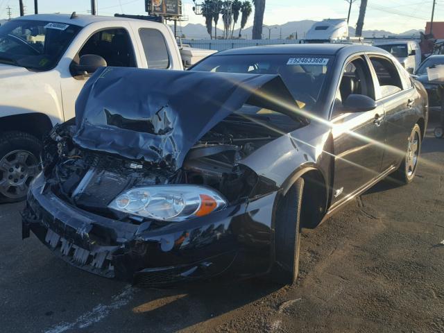 2G1WD58C589277568 - 2008 CHEVROLET IMPALA SUP 黑色 照片 2