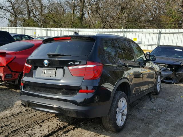 5UXWZ7C38H0V93311 - 2017 BMW X3 SDRIVE2 BLACK photo 4