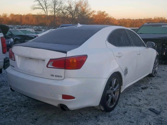 JTHBF5C20A5116741 - 2010 LEXUS IS 250 WHITE photo 4