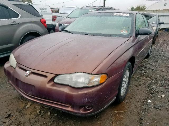 2G1WW12E2Y9327954 - 2000 CHEVROLET MONTE CARL ყავისფერი ფოტო 2