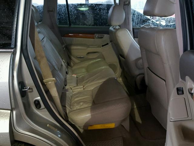 JTJBT20X130001748 - 2003 LEXUS GX470 GOLD photo 6