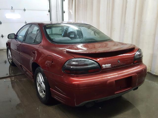 1G2WP52K91F109027 - 2001 PONTIAC GRAND PRIX MAROON photo 3