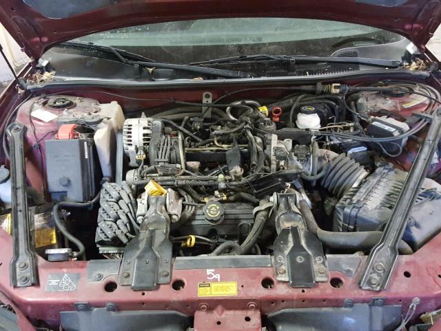 1G2WP52K91F109027 - 2001 PONTIAC GRAND PRIX MAROON photo 7