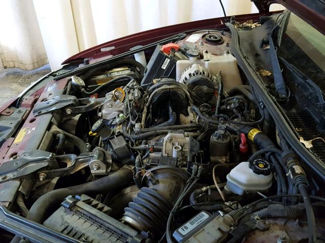 1G2WP52K91F109027 - 2001 PONTIAC GRAND PRIX MAROON photo 9