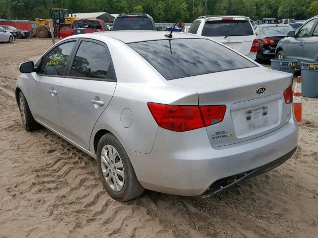 KNAFU4A21C5585634 - 2012 KIA FORTE EX SILVER photo 3