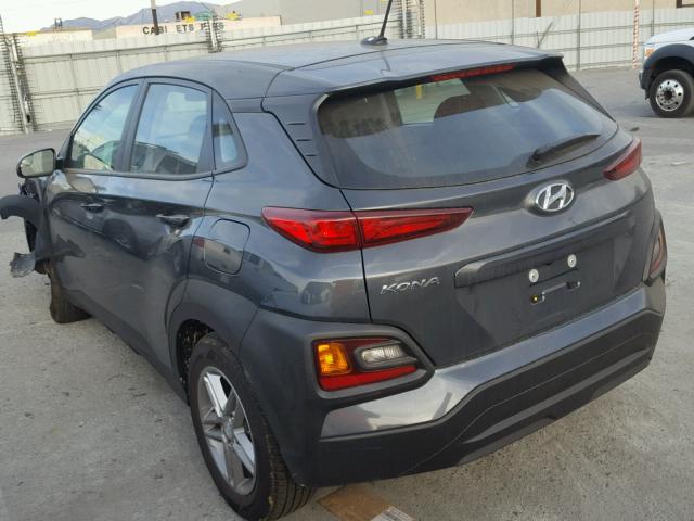 KM8K12AA9JU156469 - 2018 HYUNDAI KONA SE GRAY photo 3