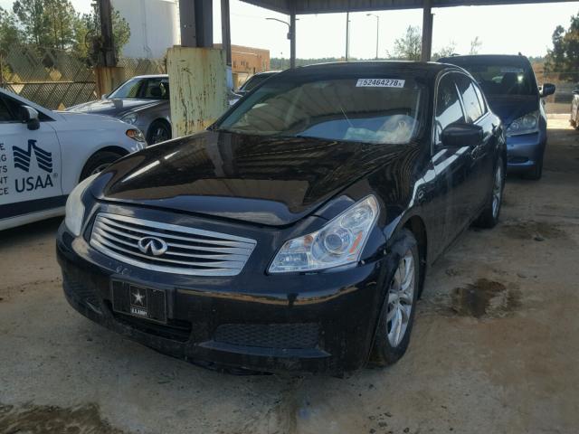 JNKCV61FX9M353127 - 2009 INFINITI G37 BLACK photo 2