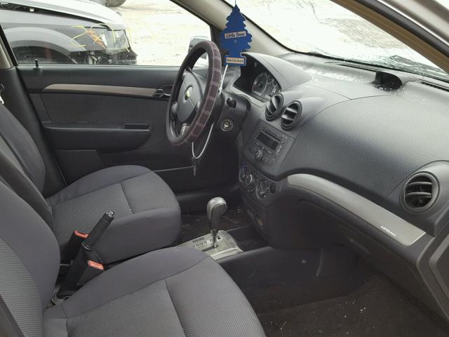 KL1TD56617B142311 - 2007 CHEVROLET AVEO BASE Gümüş foto 5