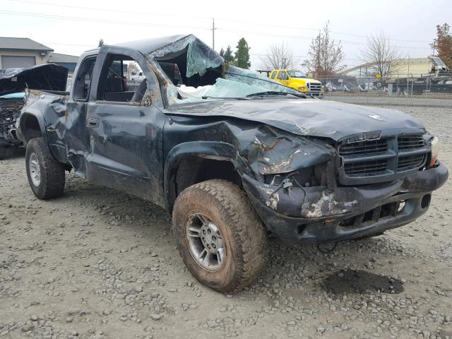 1B7GG22Y1XS166759 - 1999 DODGE DAKOTA GREEN photo 1