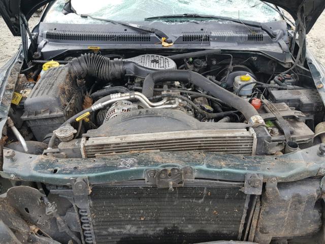 1B7GG22Y1XS166759 - 1999 DODGE DAKOTA GREEN photo 7