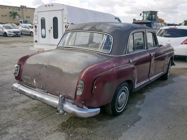 0010109504394 - 1959 MERCEDES-BENZ 220  BURGUNDY photo 4