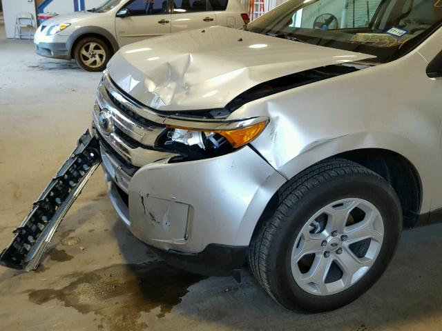 2FMDK3JC4DBE25324 - 2013 FORD EDGE SEL SILVER photo 9