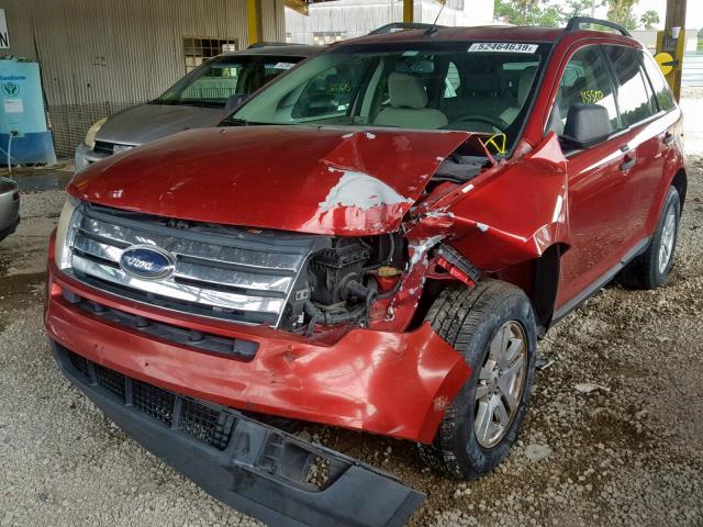 2FMDK46C47BA69380 - 2007 FORD EDGE SE RED photo 2