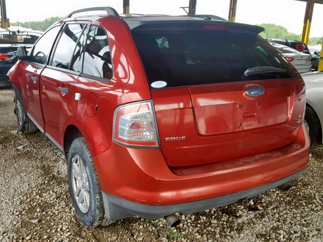 2FMDK46C47BA69380 - 2007 FORD EDGE SE RED photo 3