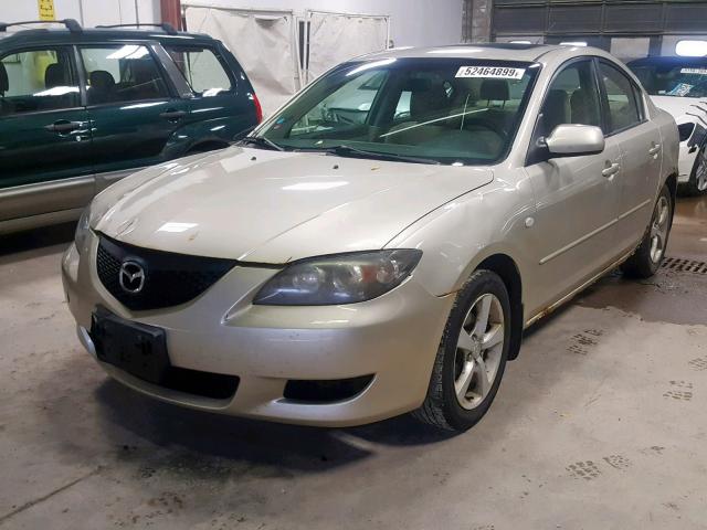 JM1BK12F741175680 - 2004 MAZDA 3 I TAN photo 2