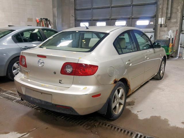 JM1BK12F741175680 - 2004 MAZDA 3 I TAN photo 4