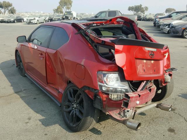 JTKJF5C71GJ026127 - 2016 TOYOTA SCION TC 红色 照片 3
