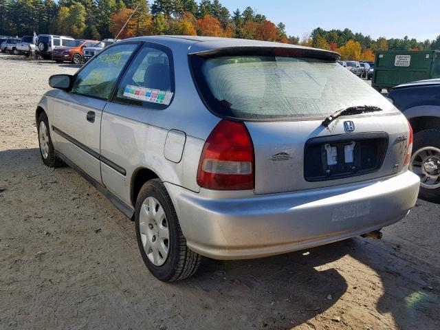 2HGEJ6340YH111225 - 2000 HONDA CIVIC DX GRAY photo 3