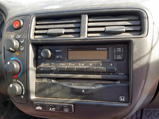 2HGEJ6340YH111225 - 2000 HONDA CIVIC DX GRAY photo 9