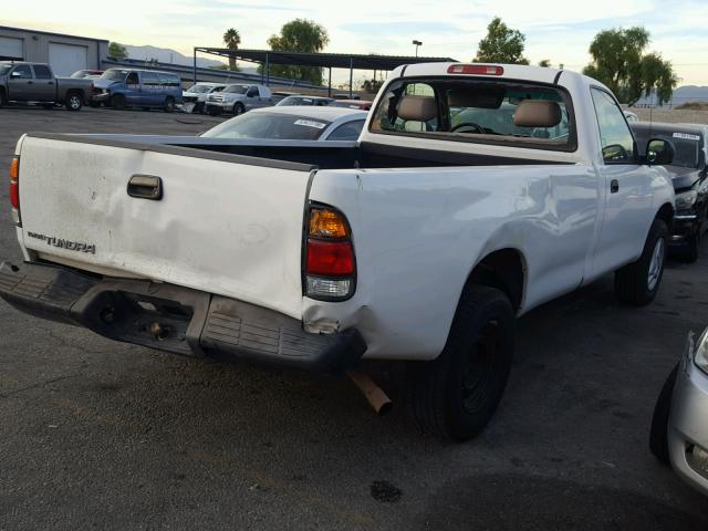 5TBJN32182S282605 - 2002 TOYOTA TUNDRA WHITE photo 4