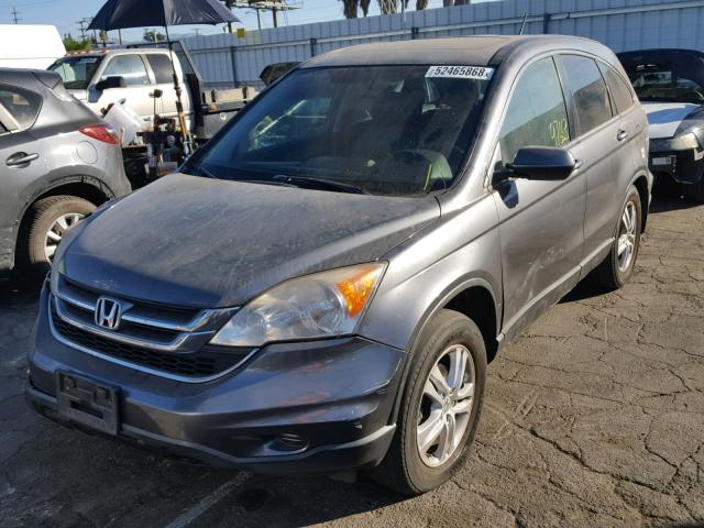 JHLRE3H73AC009192 - 2010 HONDA CR-V EXL CHARCOAL photo 2