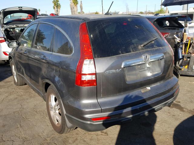 JHLRE3H73AC009192 - 2010 HONDA CR-V EXL CHARCOAL photo 3