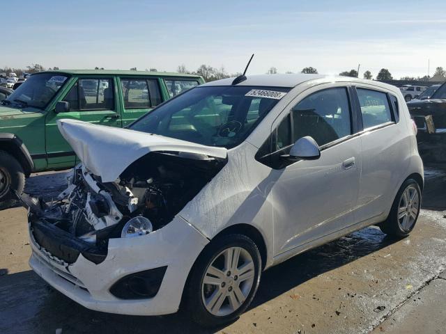 KL8CB6S91FC756183 - 2015 CHEVROLET SPARK LS WHITE photo 2