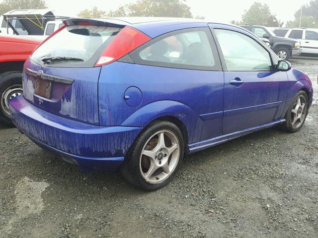 3FAHP39512R228161 - 2002 FORD FOCUS SVT BLUE photo 4