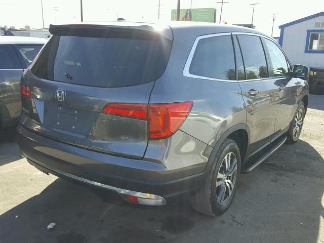 5FNYF5H72GB003672 - 2016 HONDA PILOT EXLN GRAY photo 4