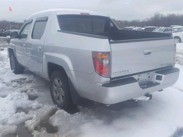 2HJYK16317H513926 - 2007 HONDA RIDGELINE GRAY photo 3