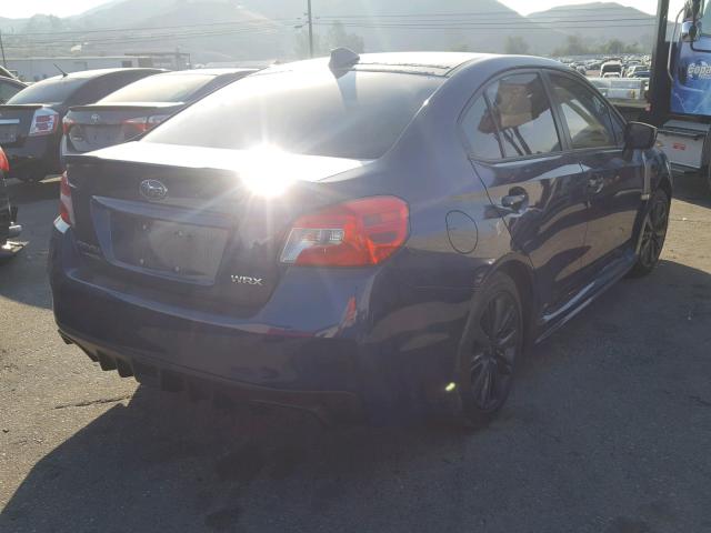 JF1VA1B65H9824583 - 2017 SUBARU WRX BLUE photo 4