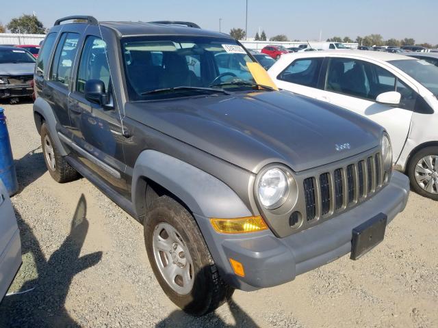 1J4GL48K45W555227 - 2005 JEEP LIBERTY SP BEIGE photo 1