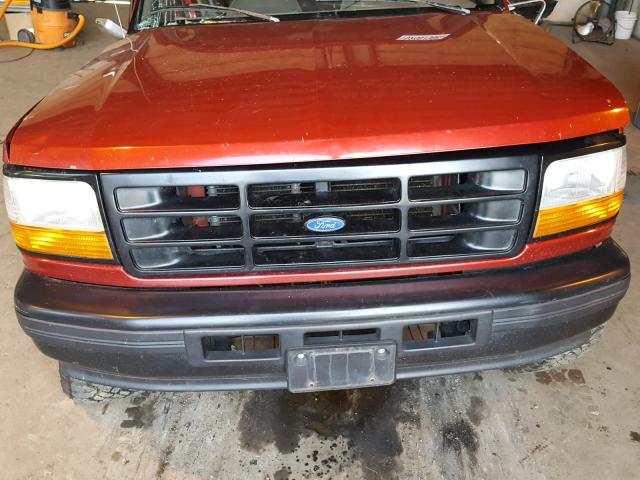 1FMEU15H7TLC03156 - 1996 FORD BRONCO U10 RED photo 7