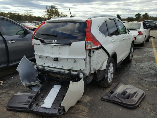 5J6RM3H7XCL025287 - 2012 HONDA CR-V EXL WHITE photo 4