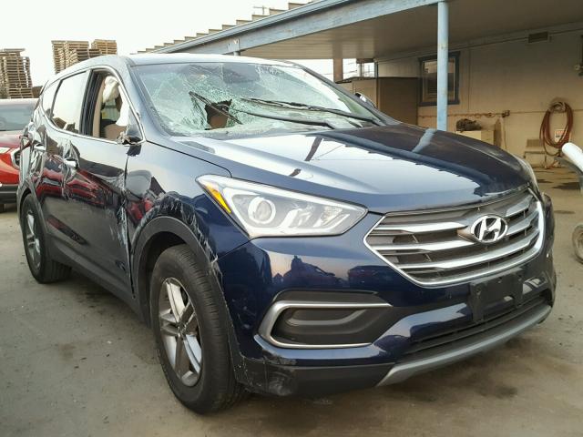 5XYZT3LB4JG543098 - 2018 HYUNDAI SANTA FE S BLUE photo 1