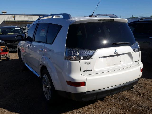 JA4LS31W09Z013975 - 2009 MITSUBISHI OUTLANDER WHITE photo 3