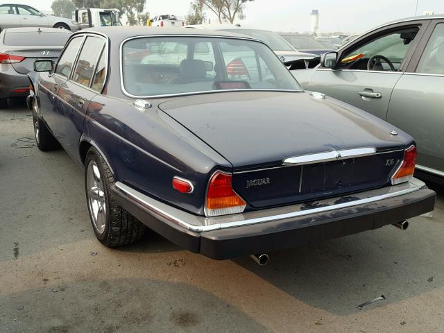 SAJAV1347GC449177 - 1986 JAGUAR XJ6 BLUE photo 3