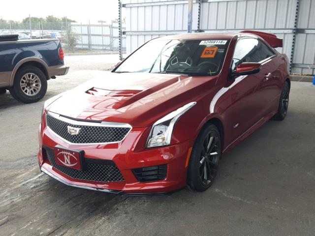 1G6AN1RY6G0124985 - 2016 CADILLAC ATS-V RED photo 2