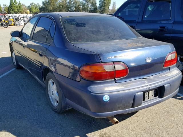1G1NE52J0Y6207533 - 2000 CHEVROLET MALIBU LS 蓝色 照片 3