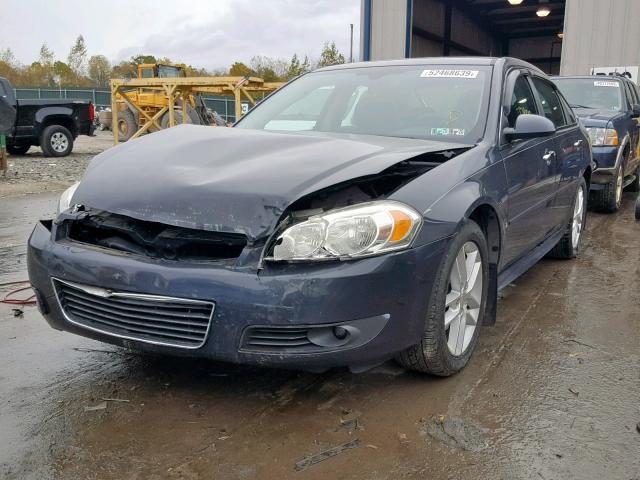 2G1WU57M591206655 - 2009 CHEVROLET IMPALA LTZ BLUE photo 2