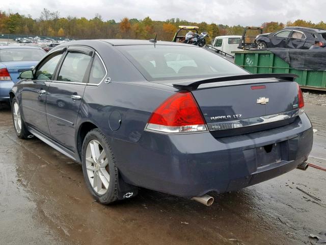 2G1WU57M591206655 - 2009 CHEVROLET IMPALA LTZ BLUE photo 3