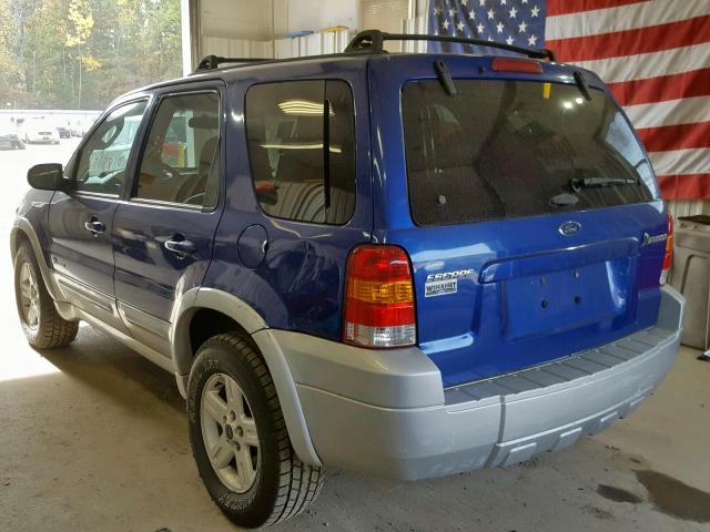 1FMCU96H15KD16825 - 2005 FORD ESCAPE HEV BLUE photo 3