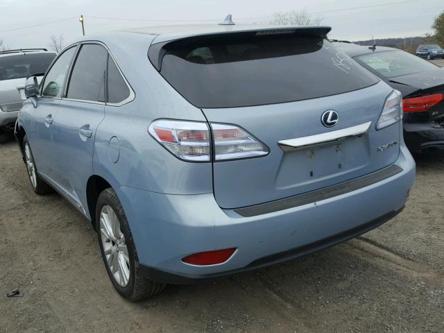 JTJBC1BA7B2040947 - 2011 LEXUS RX 450 BLUE photo 3