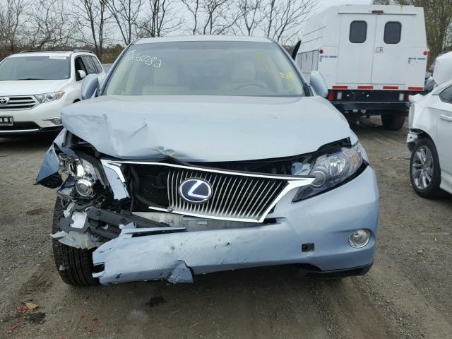 JTJBC1BA7B2040947 - 2011 LEXUS RX 450 BLUE photo 7