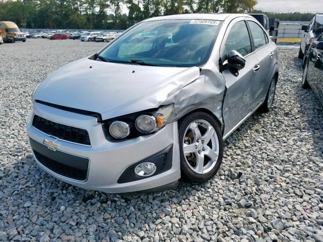 1G1JE5SH1C4135015 - 2012 CHEVROLET SONIC LTZ SILVER photo 2