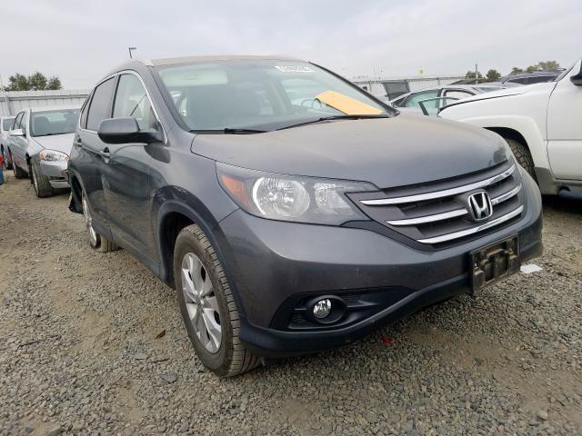 2HKRM4H79EH680057 - 2014 HONDA CR-V EXL GRAY photo 1