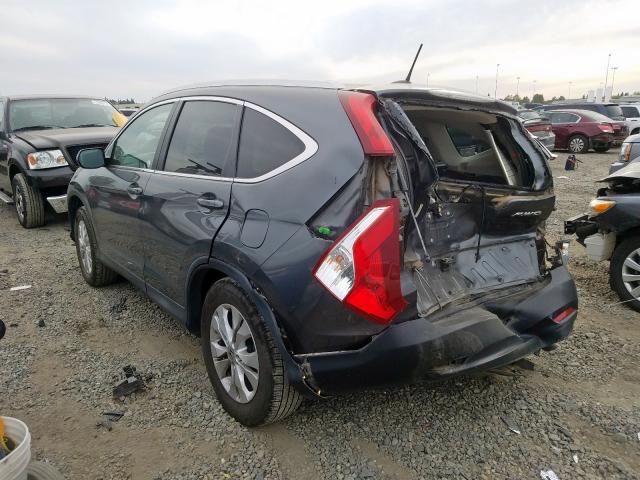 2HKRM4H79EH680057 - 2014 HONDA CR-V EXL GRAY photo 3