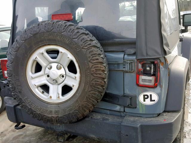 1C4AJWAG8EL317059 - 2014 JEEP WRANGLER S GRAY photo 9